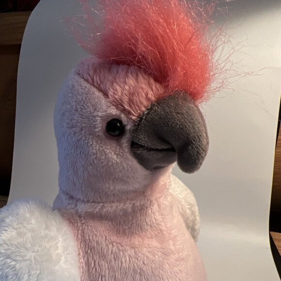 Ganz PINK 8” Plush Cockatoo  Bird Webkinz No Code Cute Clean & Sanitized Sweet - Picture 3 of 11